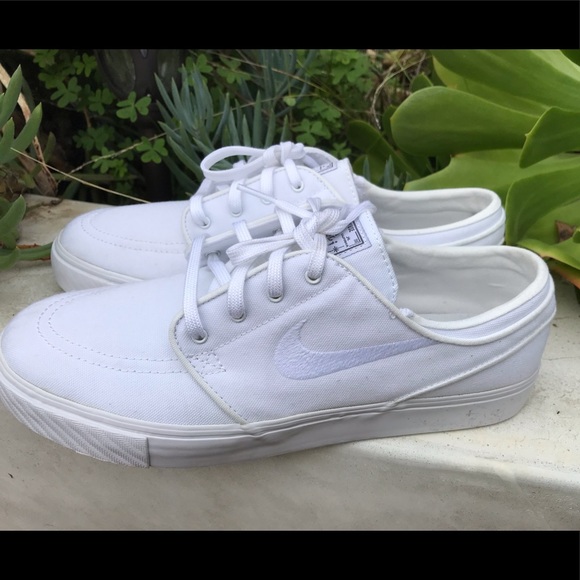 nike sb janoski white canvas skate shoes